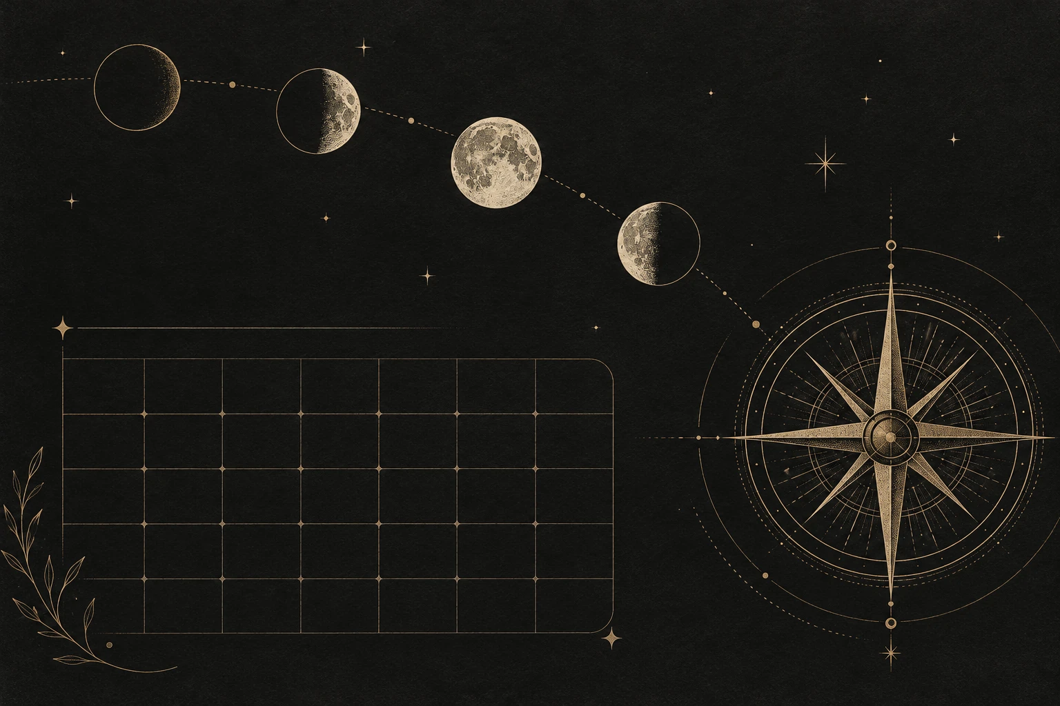 AstraRead Monthly Compass editorial illustration