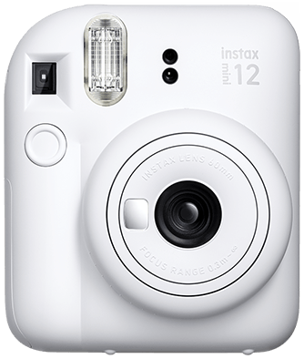 White Fujifilm instax mini 12 instant camera